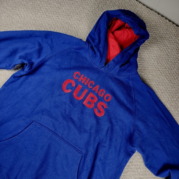 Unbranded Other - Unbranded Chicago Cubs Hoodie Size L MLB Baseball Pullover Blue Red Sportswear